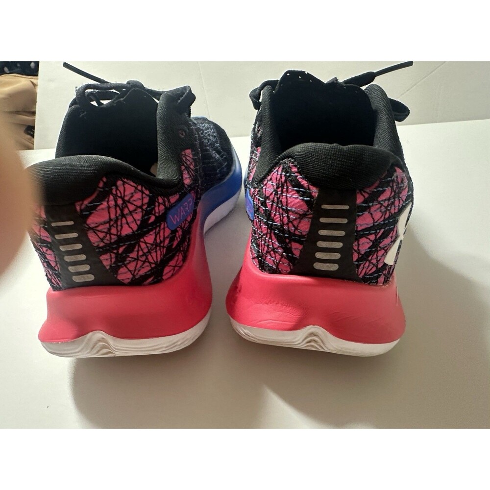 Under Armour Flow Velociti Wind  Running Tenis Black Pink And Blue Size 7 - Picture 10 of 13